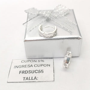 ARRACADAS C/CIRCONIAS PLATA .925 2.4 GR (NUEVO)