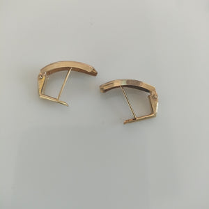 ARETES PAR ORO,RODIADO 10 K 1,60 GRMS (SEMINUEVO)
