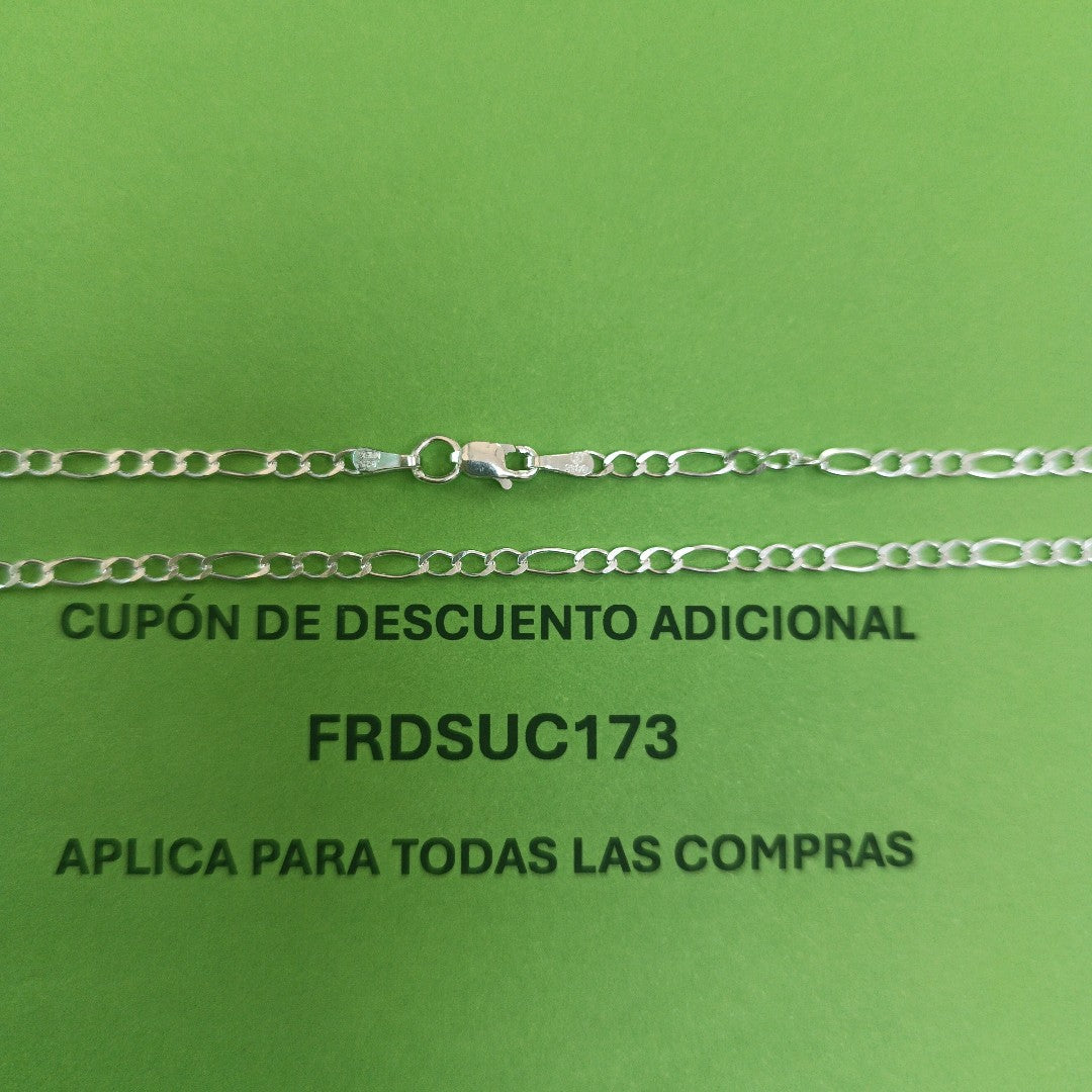 CADENA 3X1 PLATA .925 60 CM 4.82 GR (NUEVO)