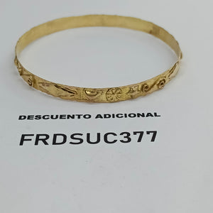 PULSERA RIGIDA ORO 10 K 7,80 GRMS (SEMINUEVO)