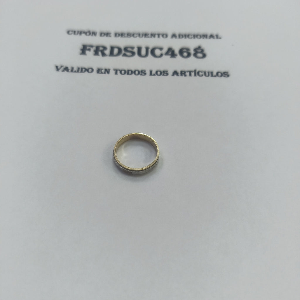 ARGOLLA ORO COMBINADO 14 K 1,80 GRMS (SEMINUEVO)