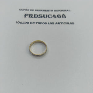ARGOLLA ORO COMBINADO 14 K 2,30 GRMS (SEMINUEVO)