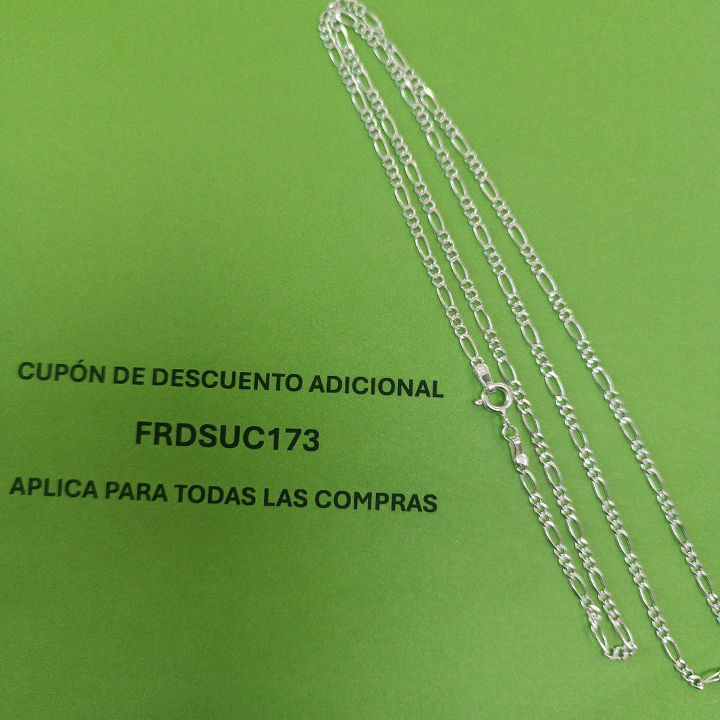CADENA 3X1 PLATA .925 60 CM 5.22 GR (NUEVO)