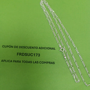 CADENA 3X1 PLATA .925 60 CM 5.22 GR (NUEVO)