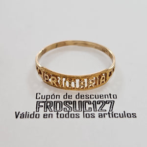 ANILLO DE GRADUACIÓN ORO 8 K 1 GRMS (SEMINUEVO)