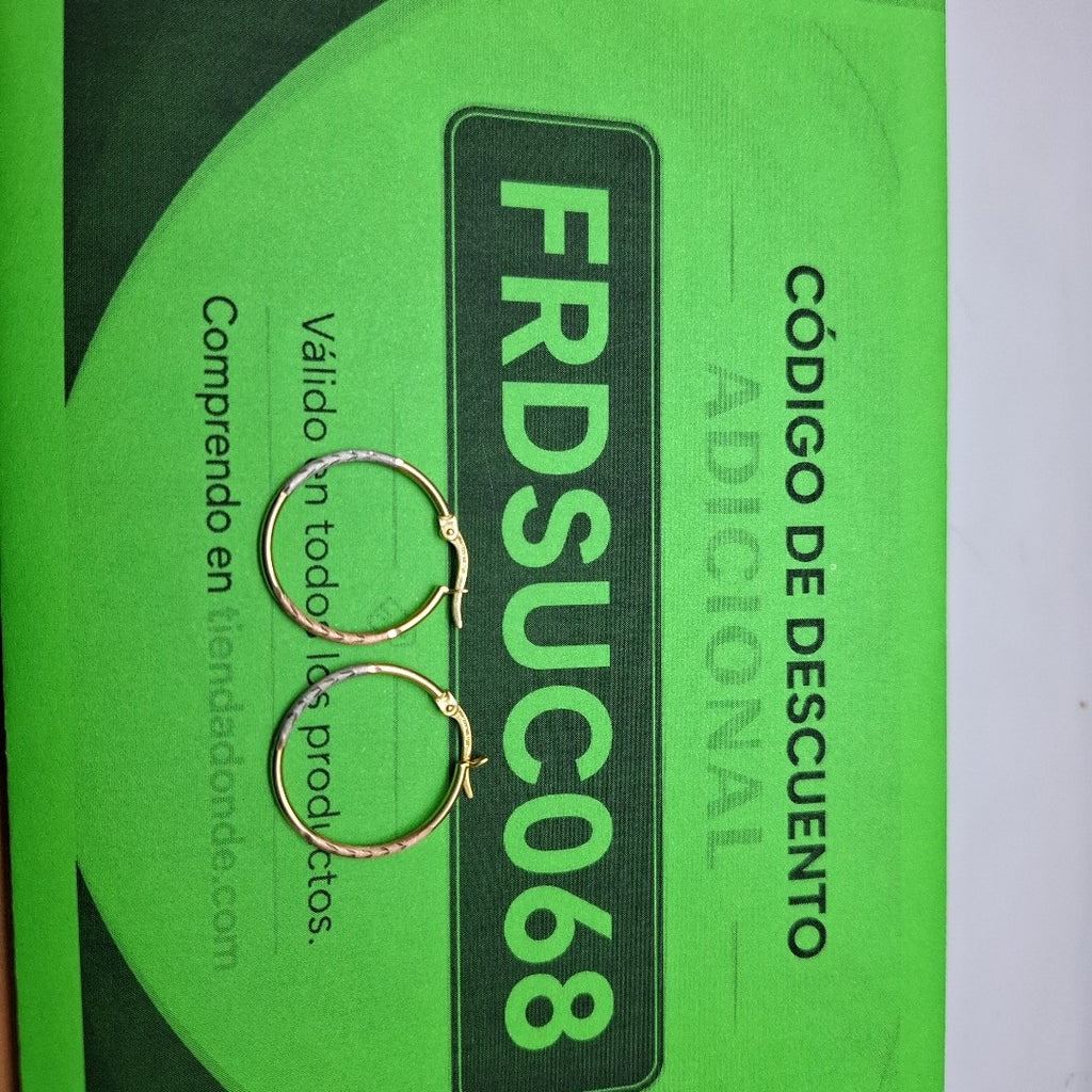 ARRACADAS PAR ORO 14 K 1.4 GRMS (SEMINUEVO)