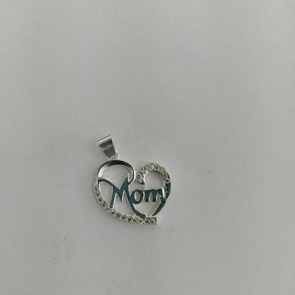 DIJE CORAZON C/CIRCONIAS PLATA .925 3.1 GR (NUEVO)