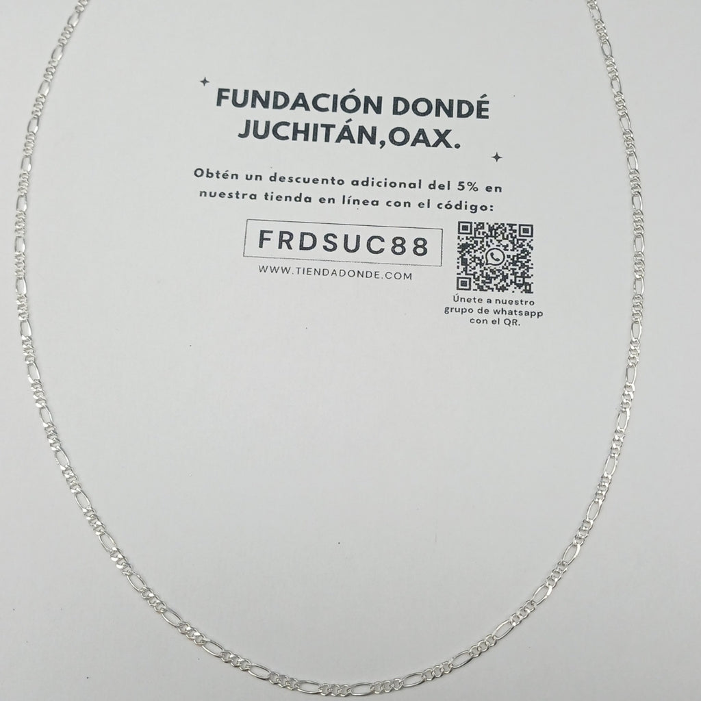 CADENA 3X1 PLATA .925 60 CM 5.32 GR (NUEVO)