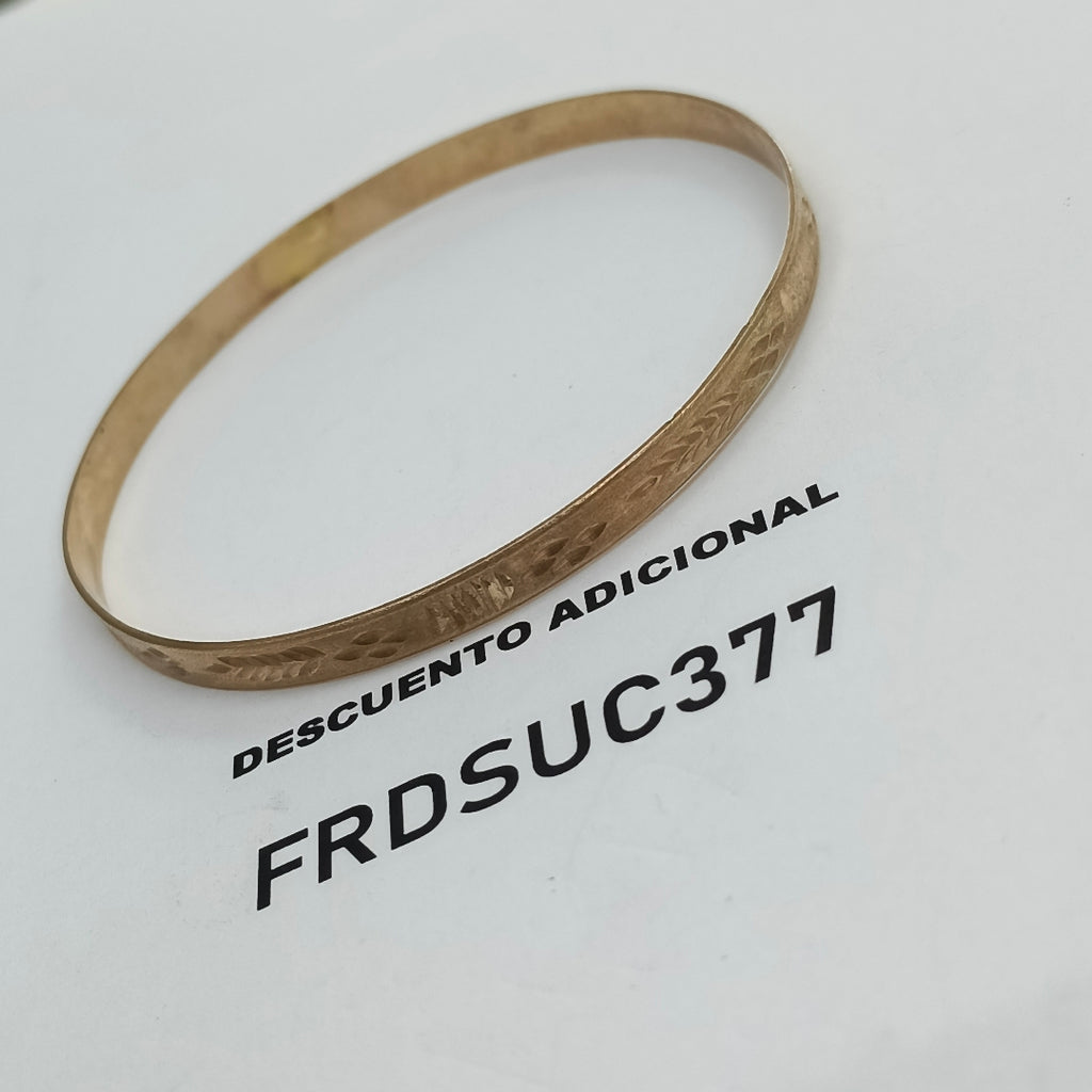 PULSERA RIGIDA ORO 10 K 9,70 GRMS (SEMINUEVO)