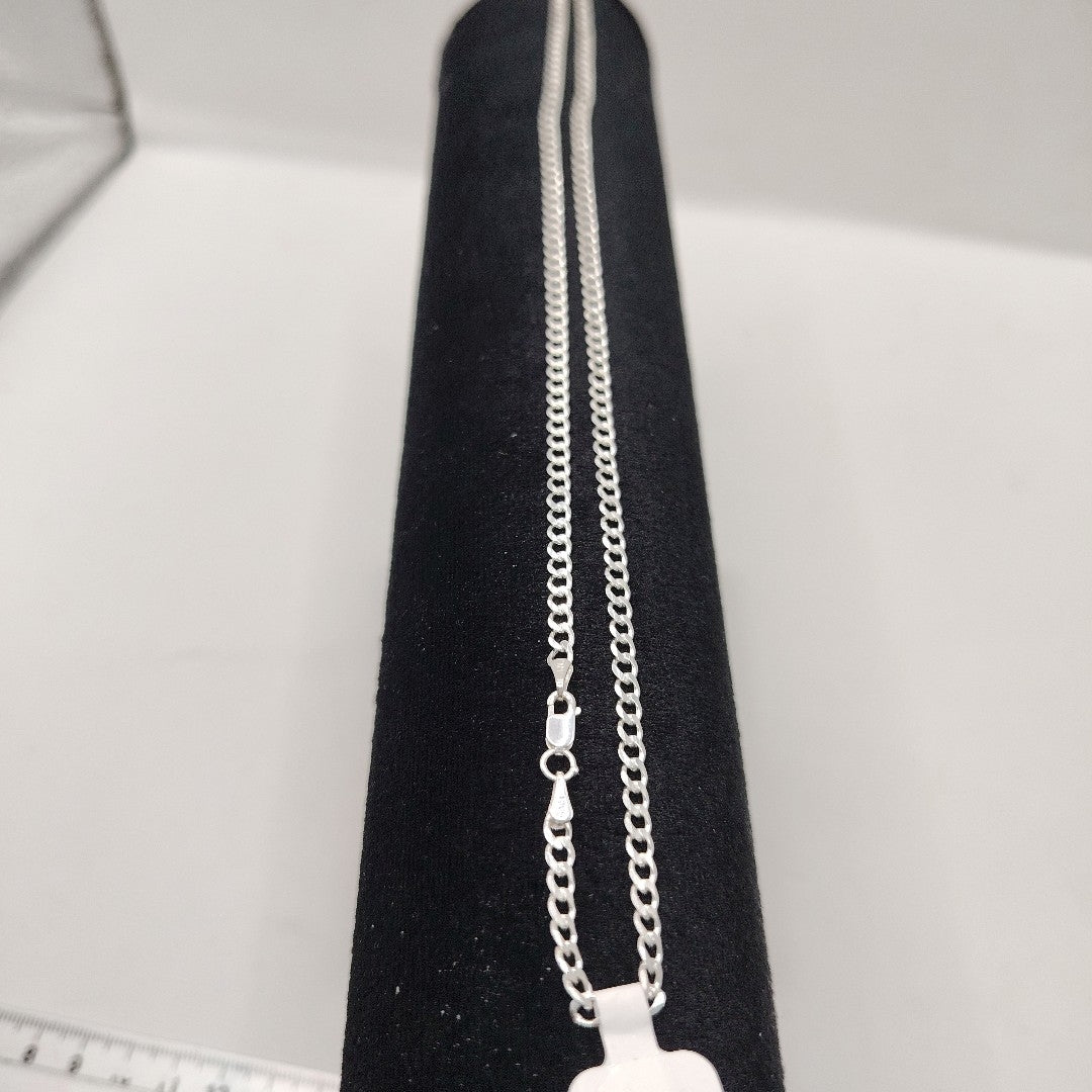 CADENA BARBADA PLATA .925 50 CM 7.92 GR (NUEVO)