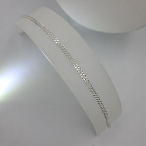 PULSERA DOBLE ESLABON PLATA .925 18 CM 3.53 GR (NUEVO)