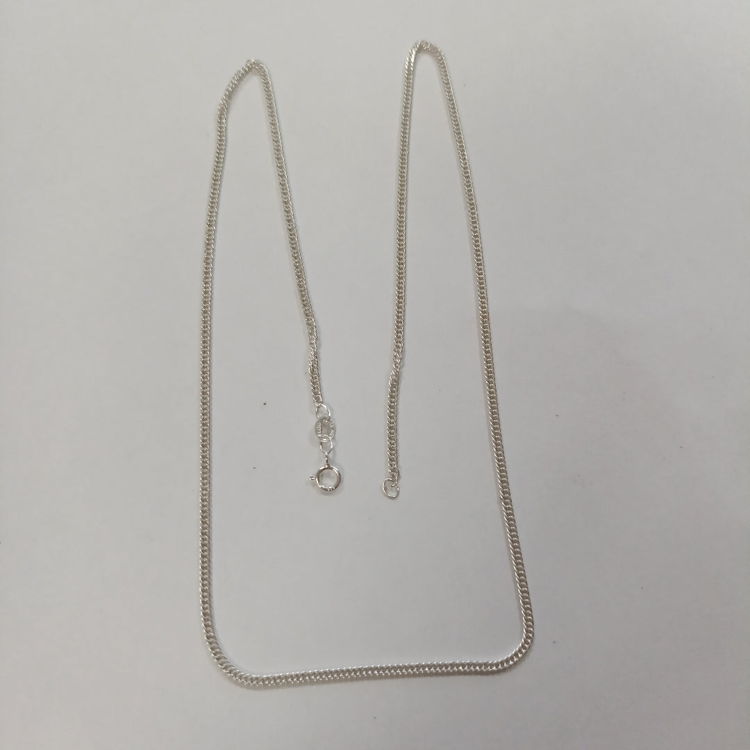 CADENA BARBADA PLATA .925 50 CM 4.12 GR (NUEVO)