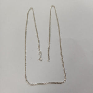 CADENA BARBADA PLATA .925 50 CM 4.12 GR (NUEVO)