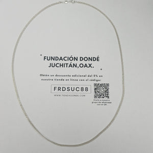 CADENA BARBADA PLATA .925 50 CM 4.12 GR (NUEVO)