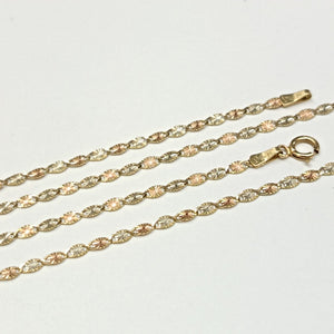 CADENA ORO, ORO COMBINADO 14 K 1.7 GRMS (SEMINUEVO)