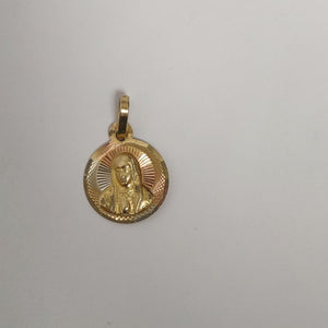 DIJE, MEDALLA RELIGIOSA ORO 14 K 1.3 GRMS (SEMINUEVO)