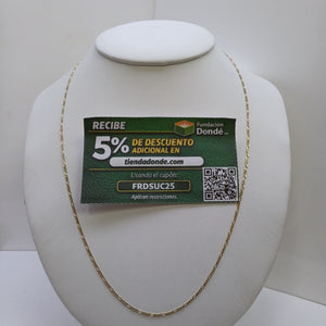 CADENAS TEJIDO 3X1 ORO 14K 55 CM 2.7 GR (NUEVO)
