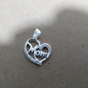 DIJE CORAZON C/CIRCONIAS PLATA .925 3.1 GR (NUEVO)