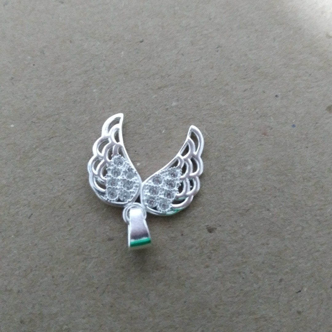 DIJE ALAS C/CIRCONIAS PLATA .925 2.3 GR (NUEVO)