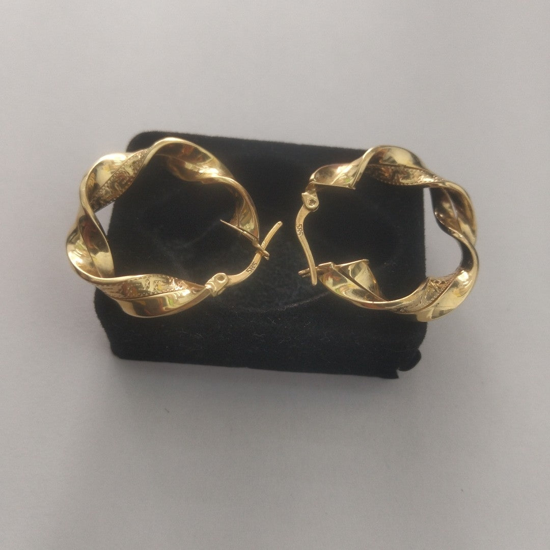 ARRACADAS PAR ORO 14 K 4.4 GRMS (SEMINUEVO)