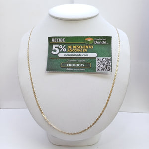 CADENA TEJIDO MARINERO 3.81GR 60 CM (NUEVO)