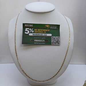 CADENA TEJIDO MARINERO 3.81GR 60 CM (NUEVO)