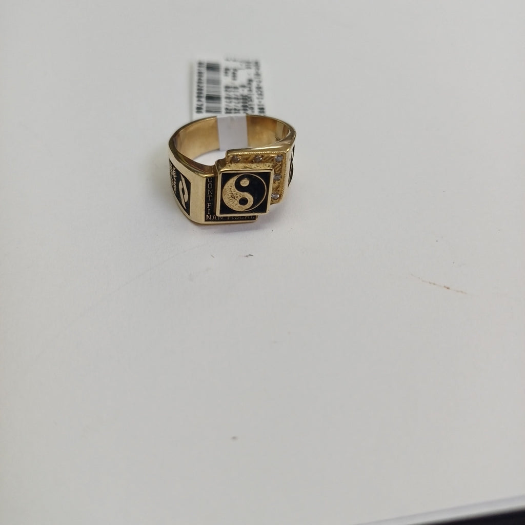 ANILLO DE GRADUACIÓN ORO 14 K 9.6 GRMS (SEMINUEVO)