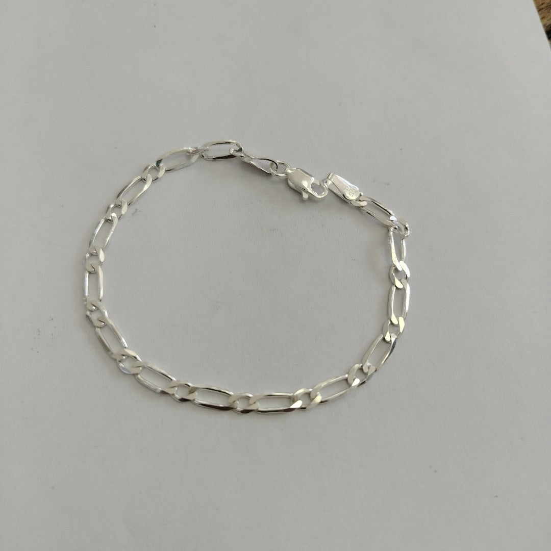 PULSERA TEJIDO 1X1 PLATA .925 18 CM 3.5 GR (NUEVO)