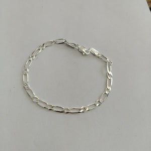 PULSERA TEJIDO 1X1 PLATA .925 18 CM 3.5 GR (NUEVO)
