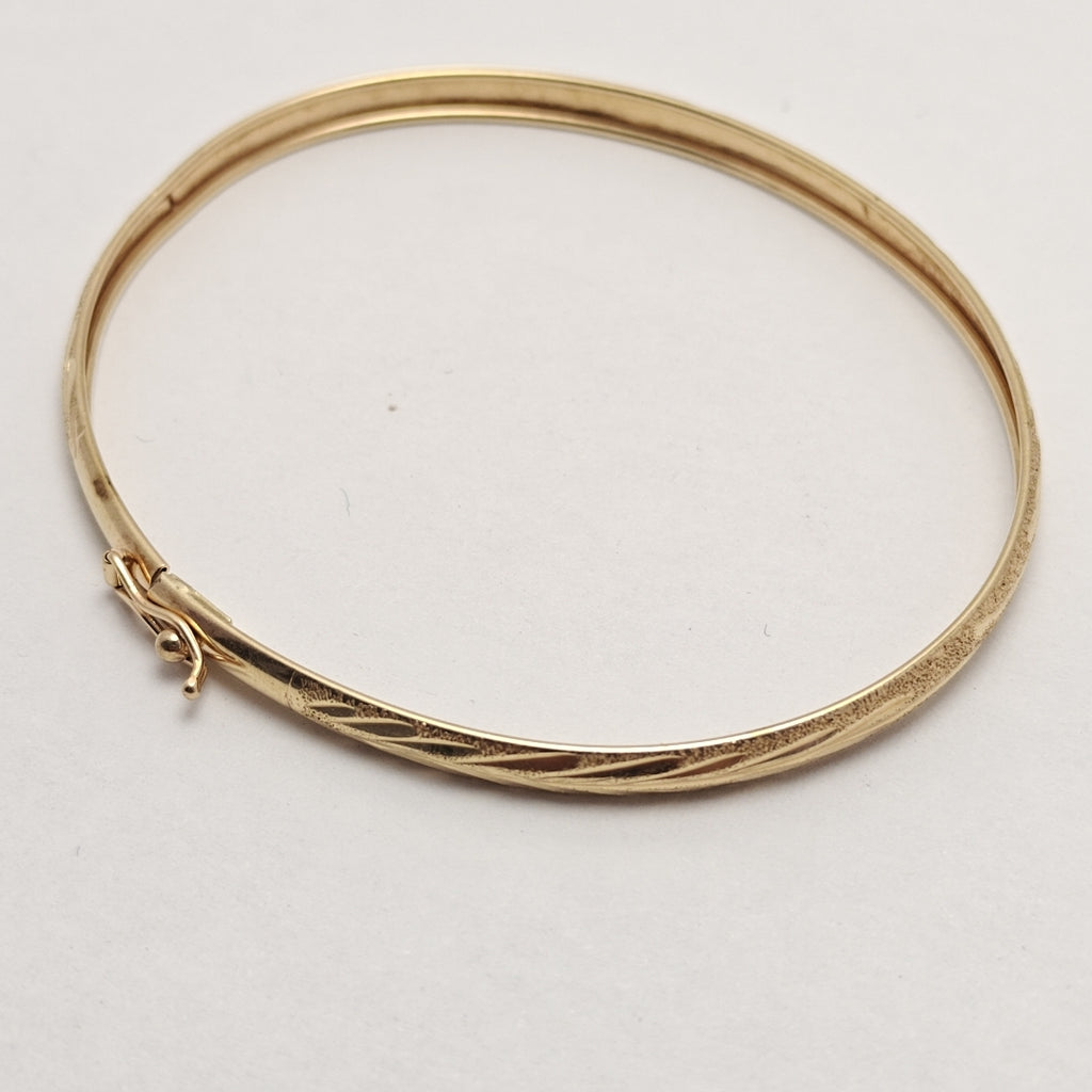 PULSERA RIGIDA ORO 14 K 3,70 GRMS (SEMINUEVO)