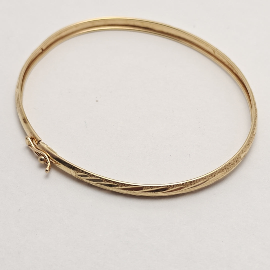 PULSERA RIGIDA ORO 14 K 3,70 GRMS (SEMINUEVO)