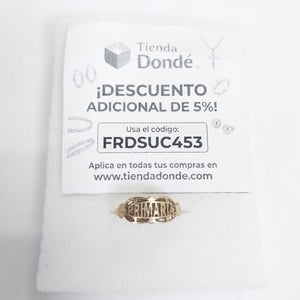 ANILLO DE GRADUACIÓN ORO 10 K 0,80 GRMS (SEMINUEVO)