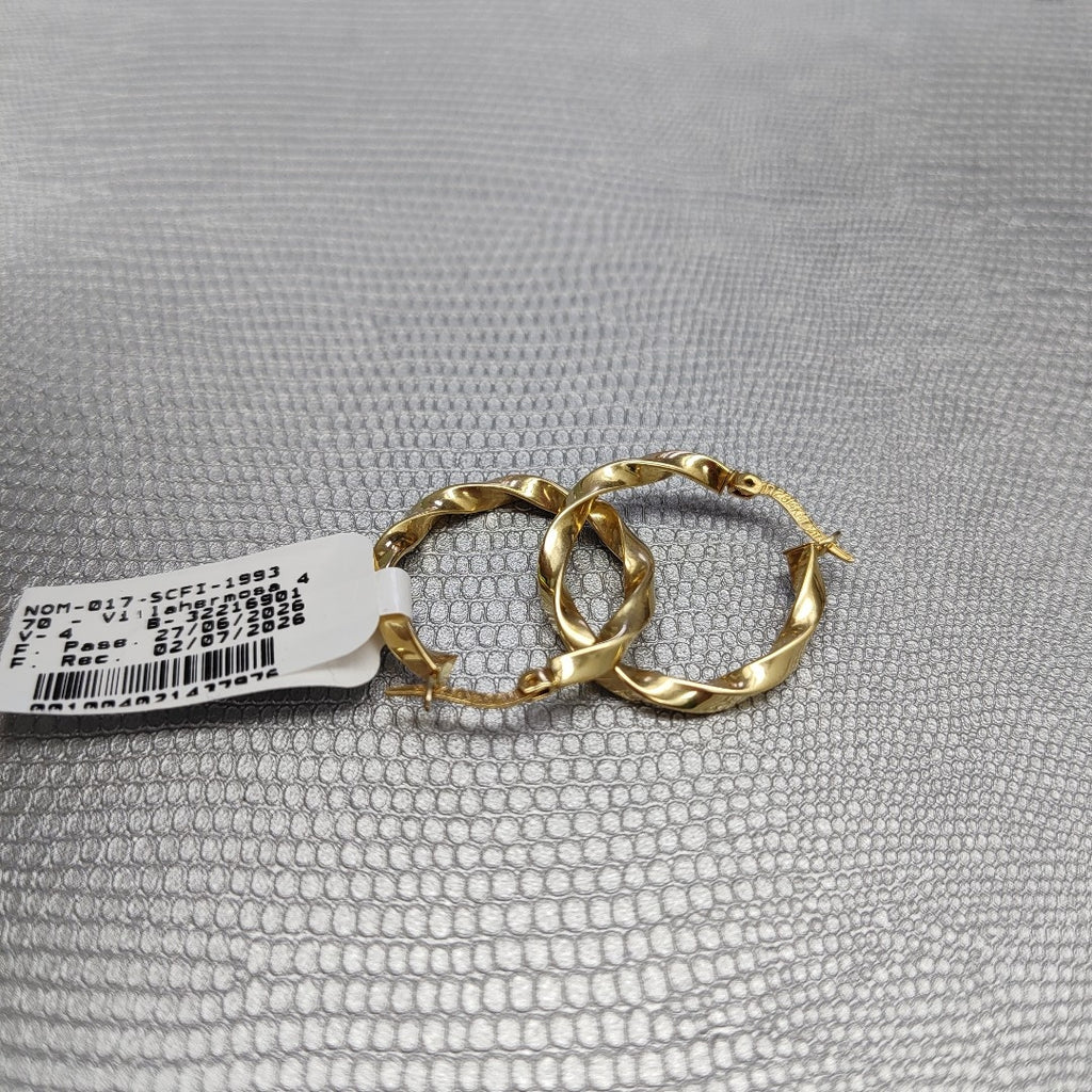 ARRACADAS PAR ORO 14 K 2,90 GRMS (SEMINUEVO)
