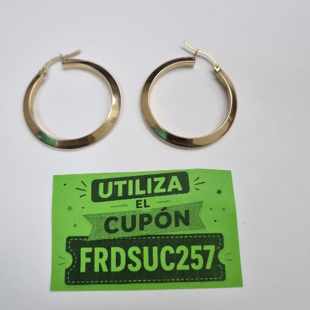 ARRACADAS PAR ORO 14 K 5.1 GRMS (SEMINUEVO)