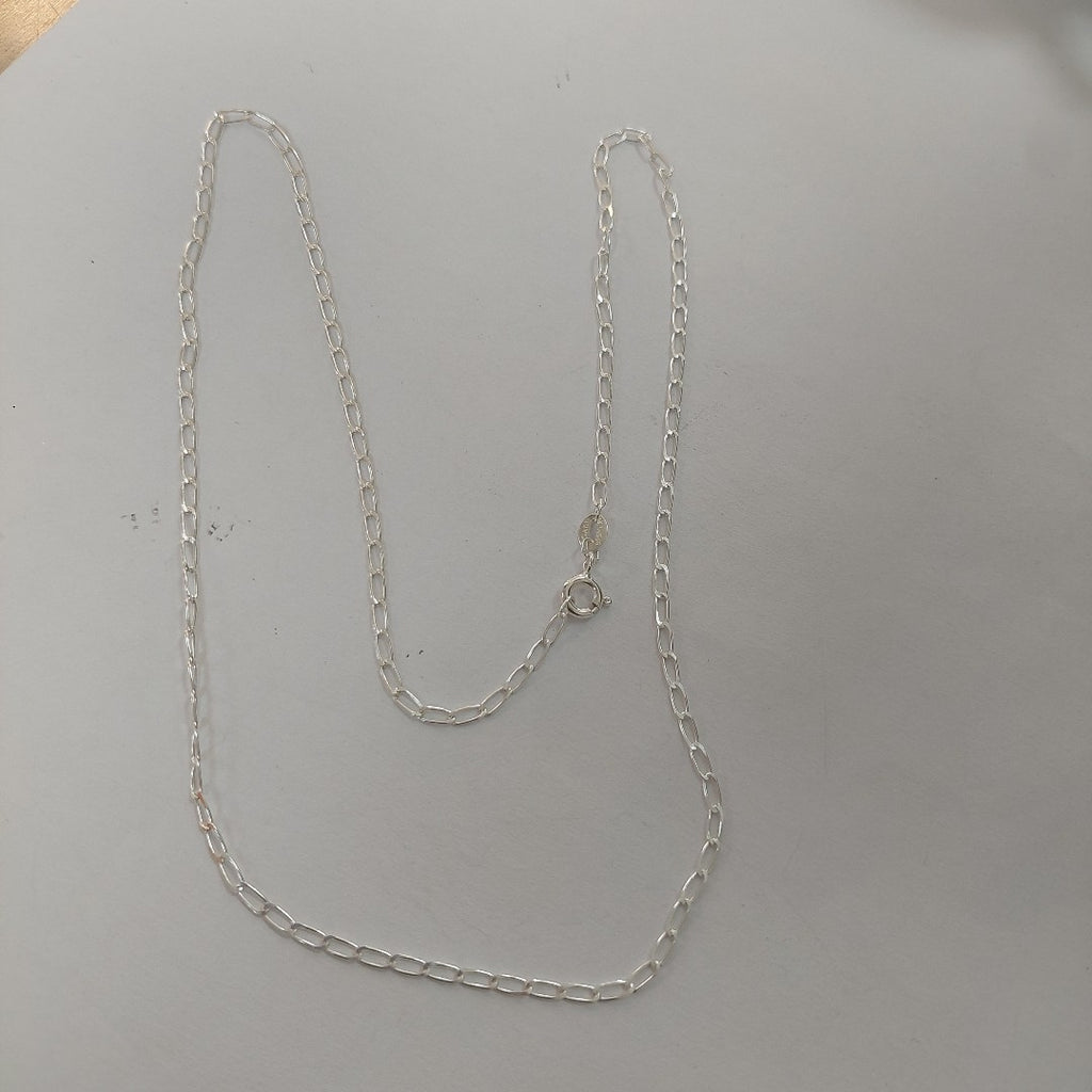 CADENA TEJIDO ESLABONES PLATA .925 50 CM 2.7 GR (NUEVO)