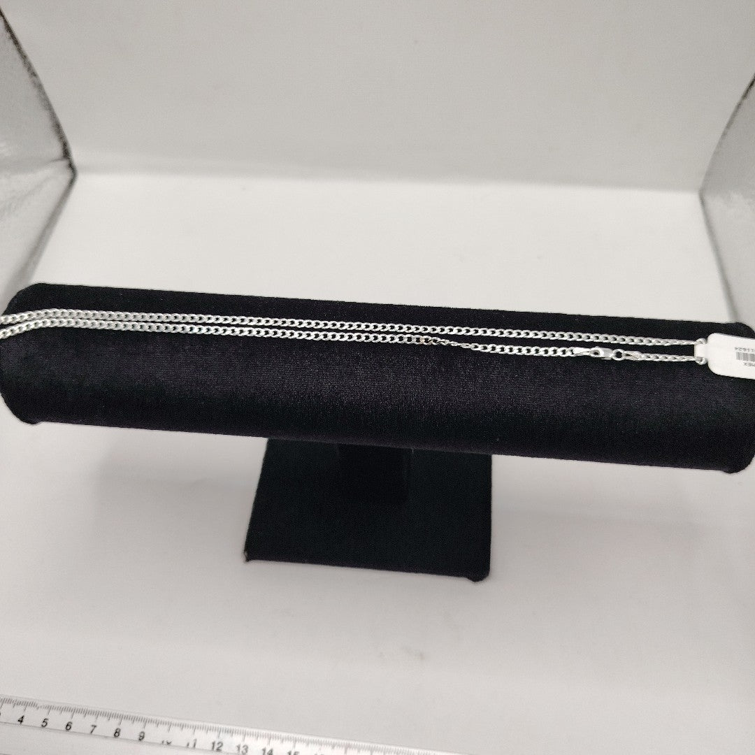 CADENA BARBADA PLATA .925 60 CM 9.32 GR (NUEVO)