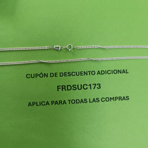 CADENA BARBADA PLATA .925 55 CM 4.42 GR (NUEVO)