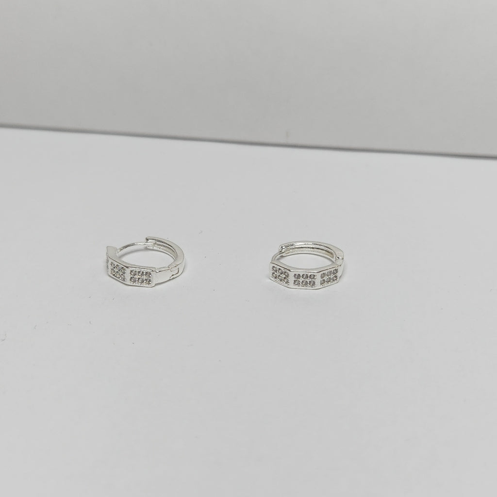 ARRACADAS C/CIRCONIAS PLATA .925 2.5 GR (NUEVO)