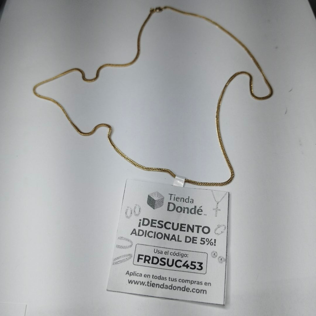CADENA ORO 14 K 4.5 GRMS (SEMINUEVO)