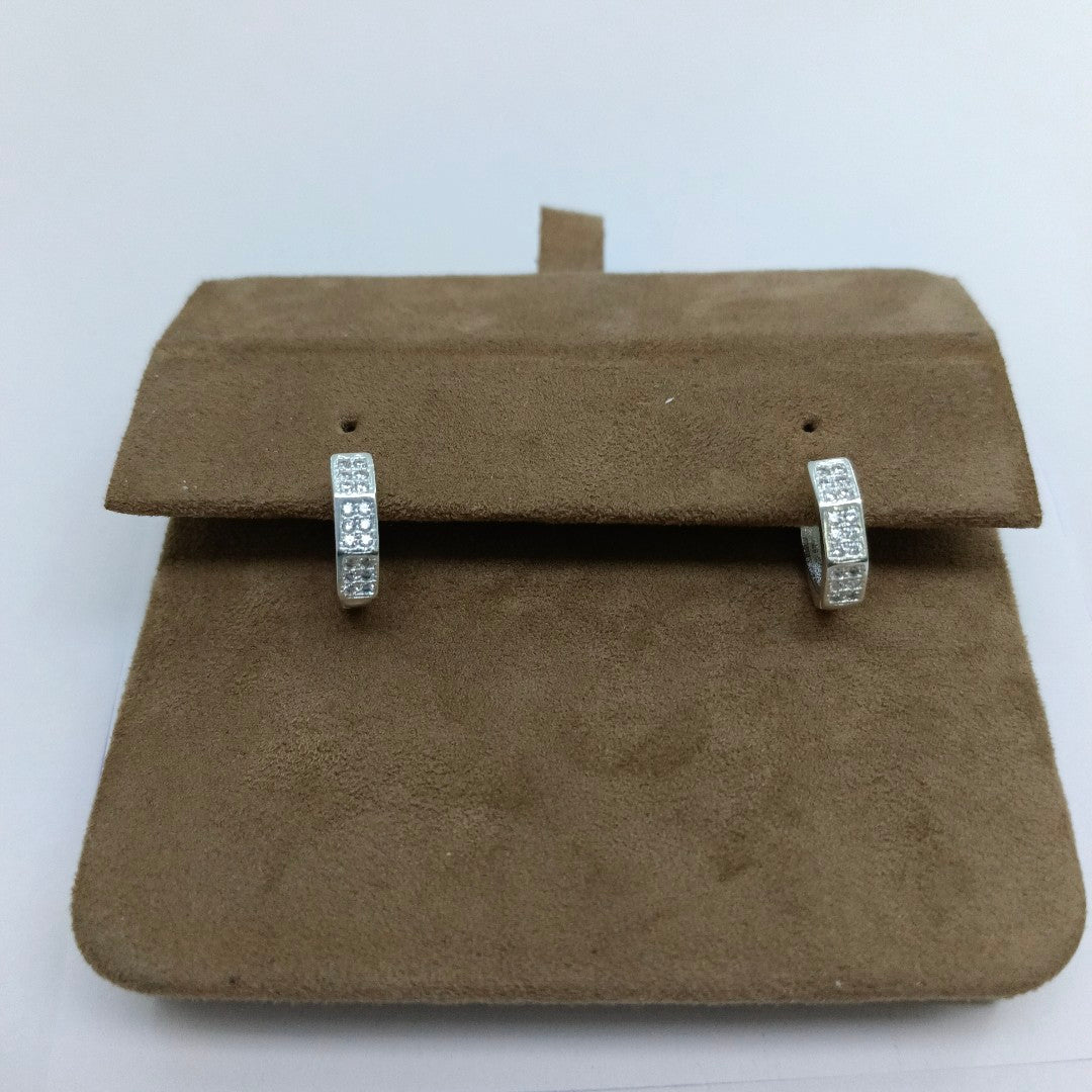 ARRACADAS C/CIRCONIAS PLATA .925 2.5 GR (NUEVO)