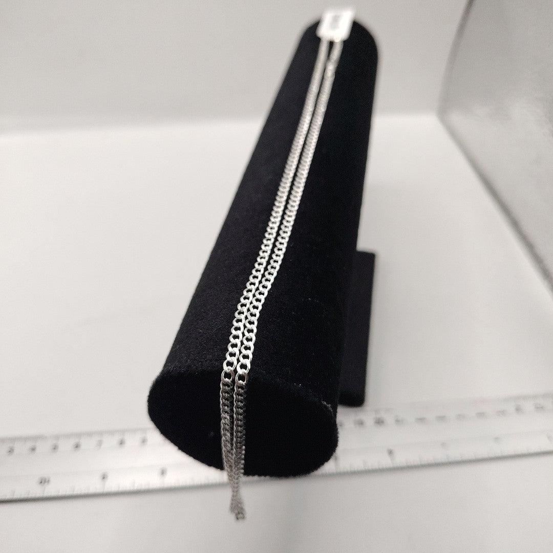 CADENA BARBADA PLATA .925 60 CM 9.32 GR (NUEVO)