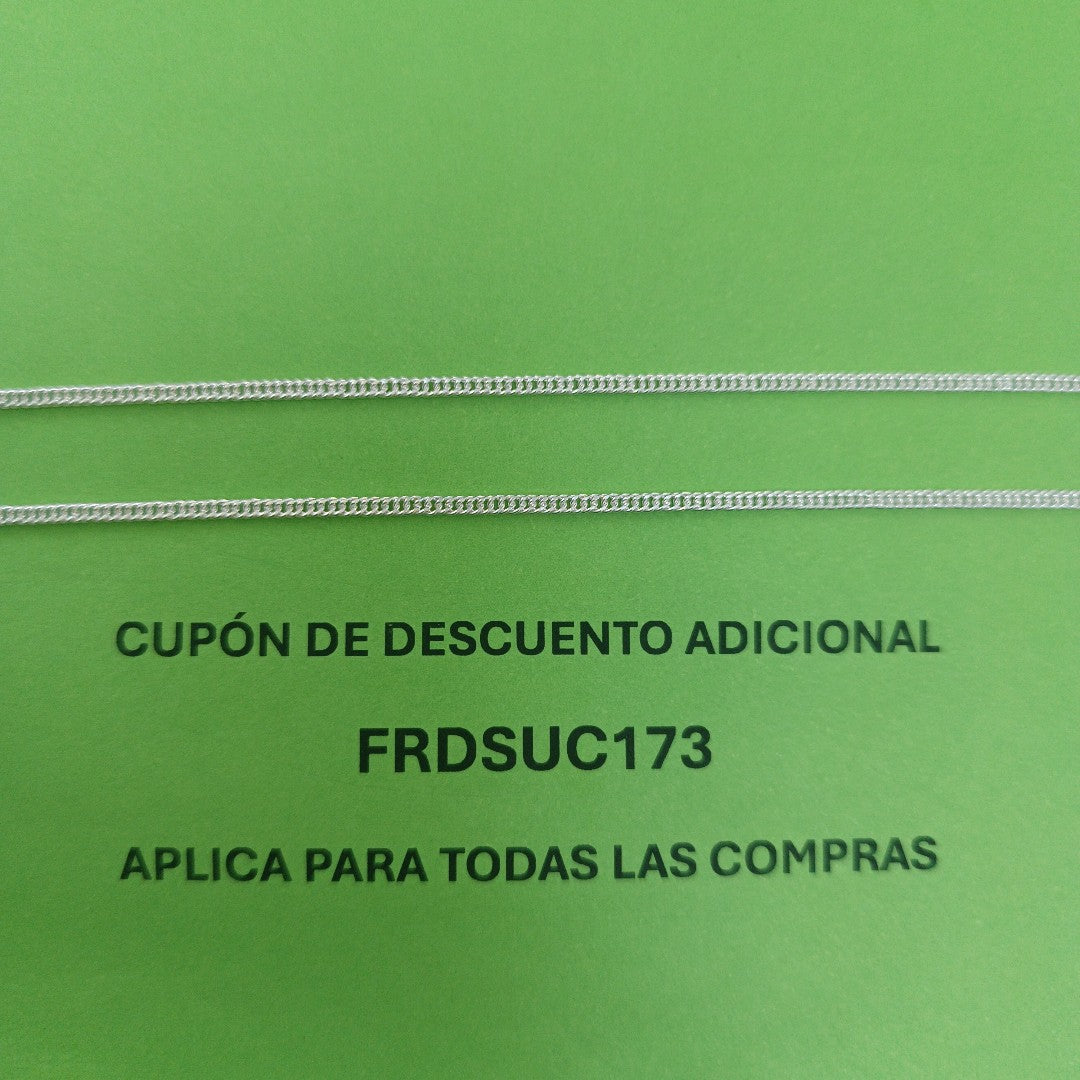 CADENA BARBADA PLATA .925 55 CM 4.52 GR (NUEVO)