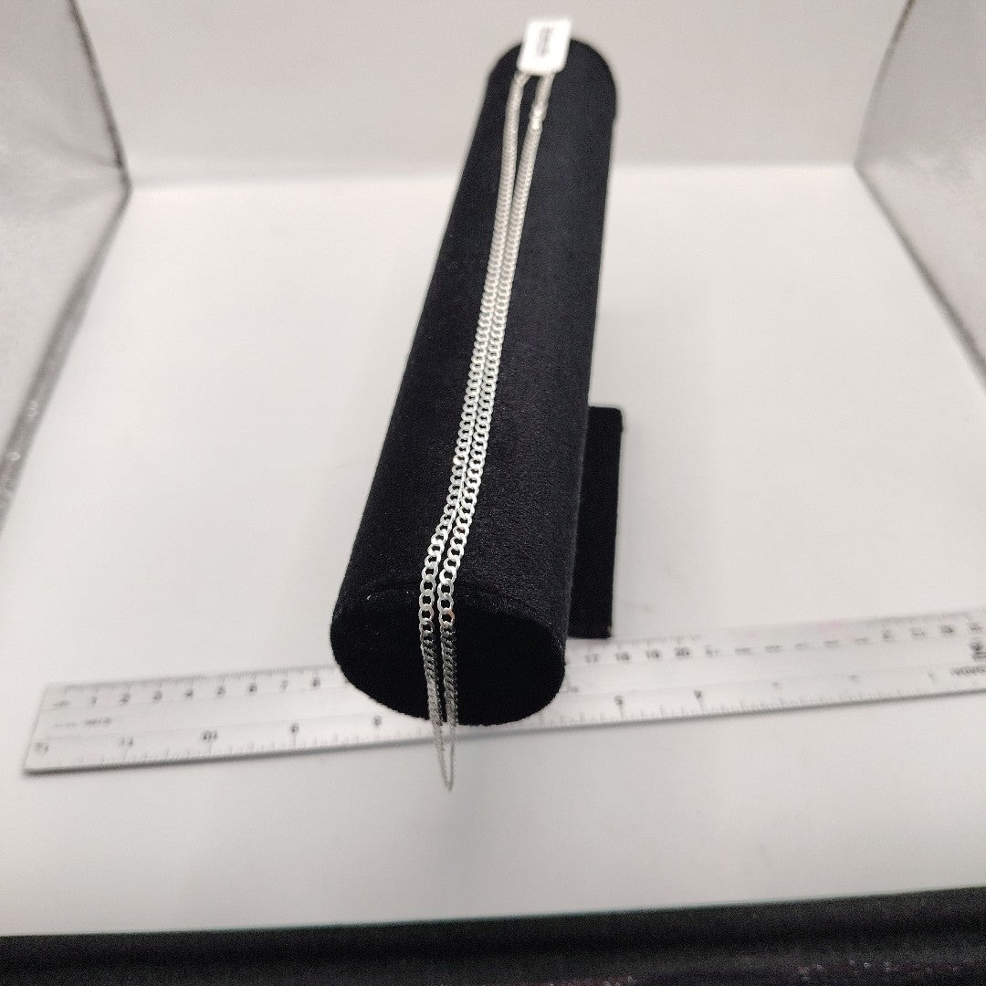 CADENA BARBADA PLATA .925 60 CM 9.32 GR (NUEVO)