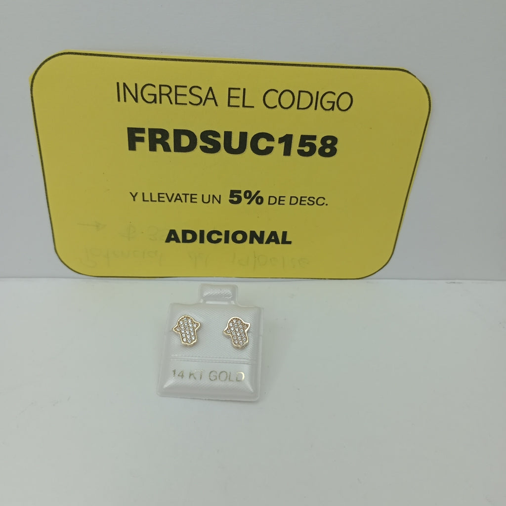BROQUELES ORO 14K 1.3 (NUEVO)
