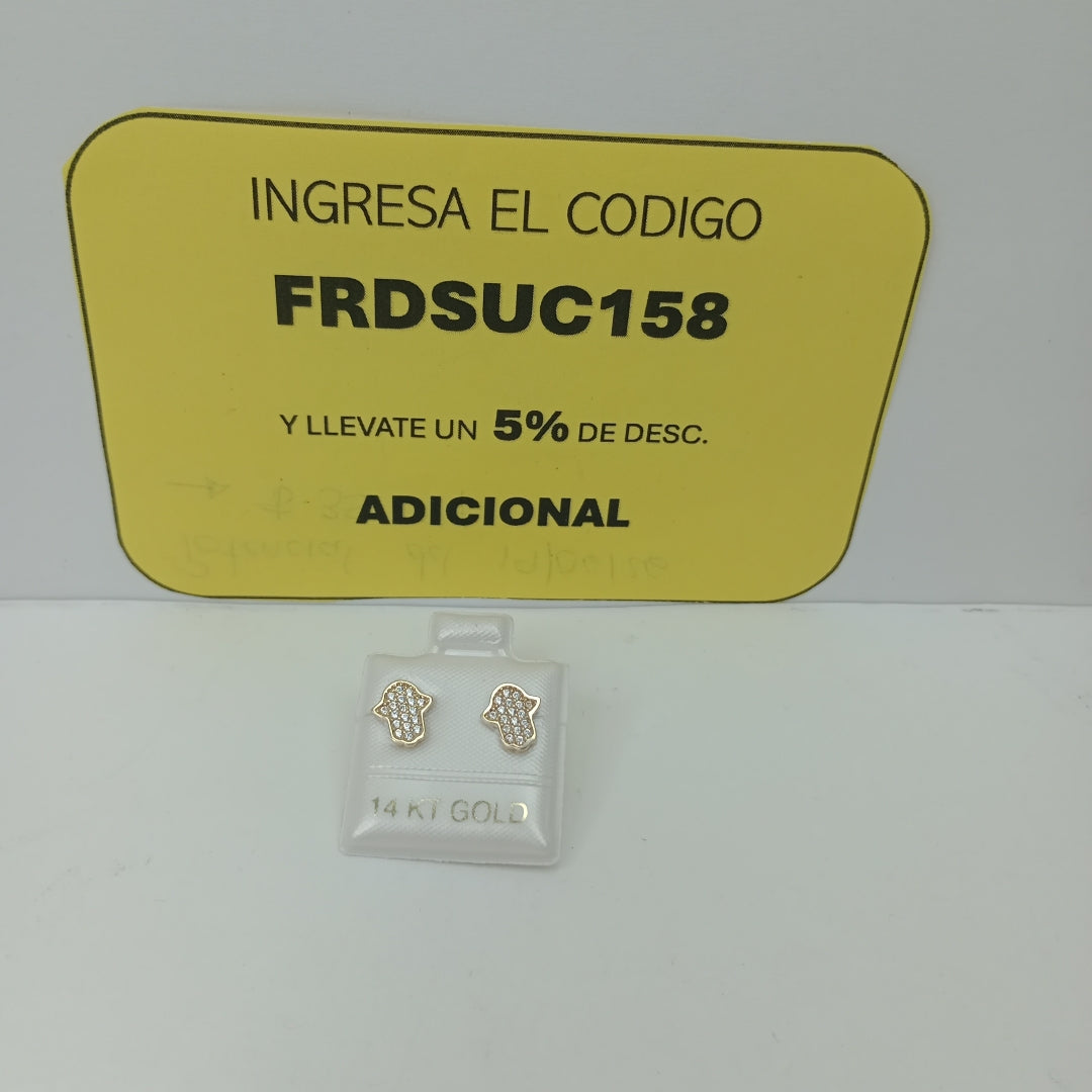 BROQUELES ORO 14K 1.3 (NUEVO)