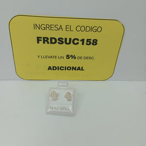 BROQUELES ORO 14K 1.3 (NUEVO)