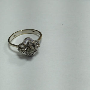 ANILLITO, SOLITARIO ORO BLANCO 14 K 2.9 GRMS (SEMINUEVO)