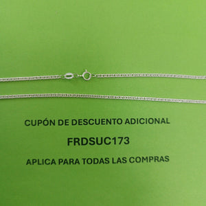 CADENA BARBADA PLATA .925 50 CM 4.12 GR (NUEVO)