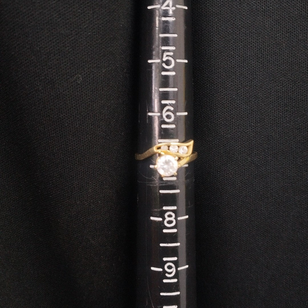 ANILLO,DIJE,SOLITARIO ORO 14 K 2,80 GRMS (SEMINUEVO)