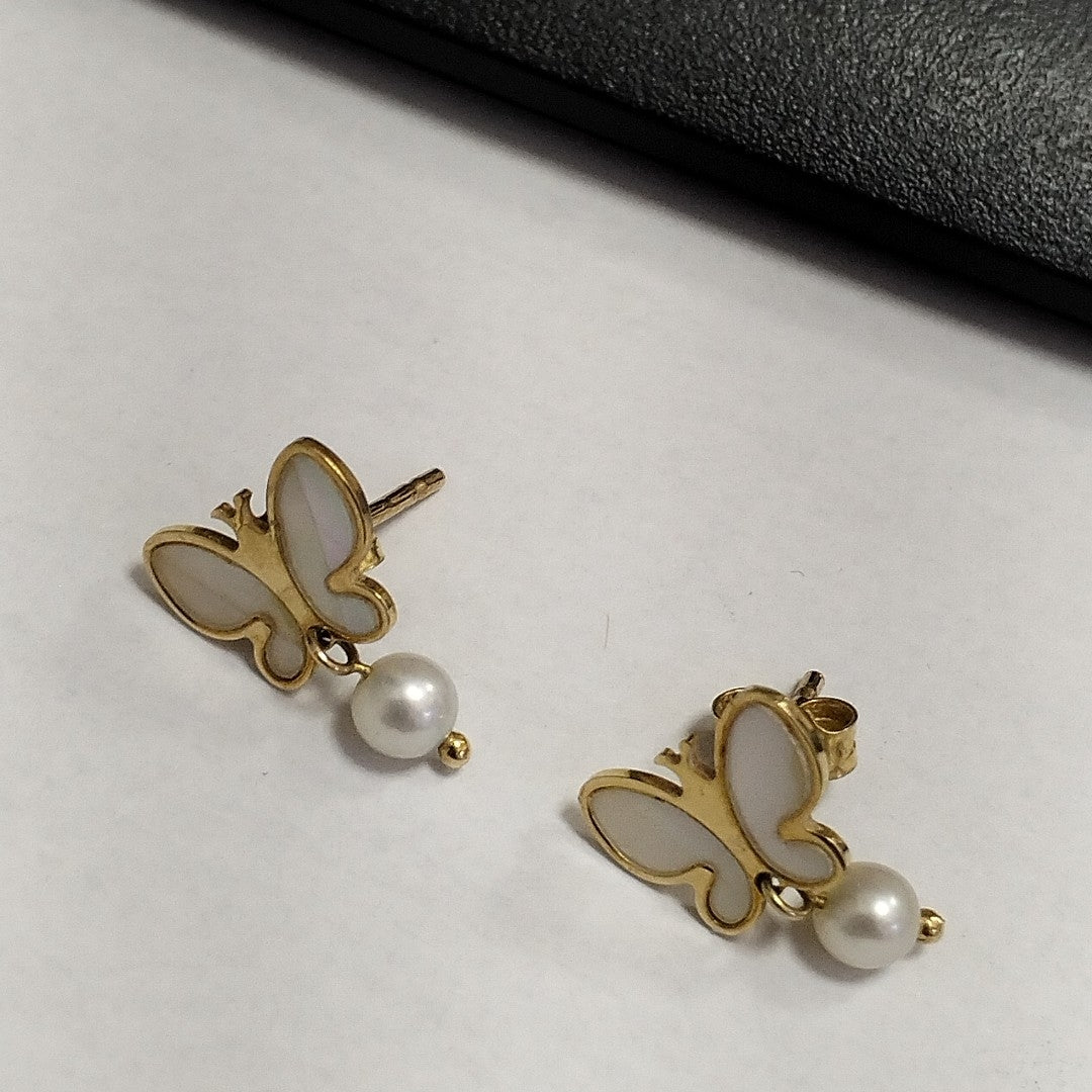 ARETES PAR ORO 14 K 1.3 GRMS (SEMINUEVO)